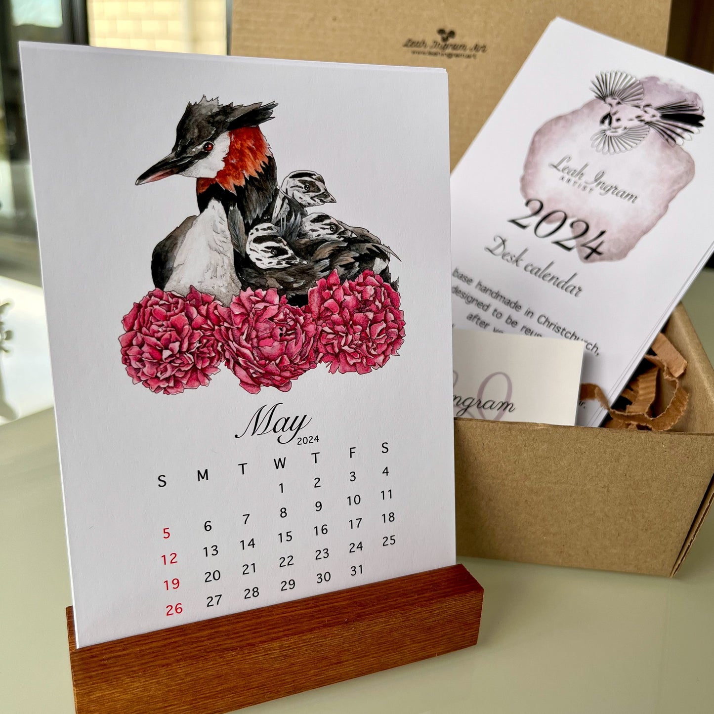 2024 Birds Desk Calendar