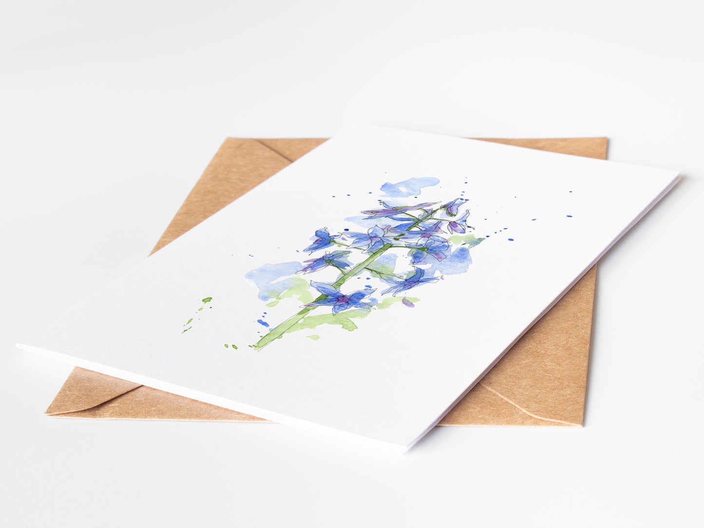 Larkspur Greeting Card