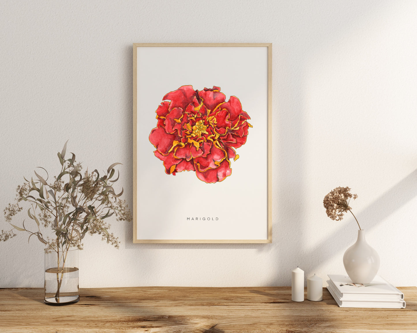 Marigold Flower Print