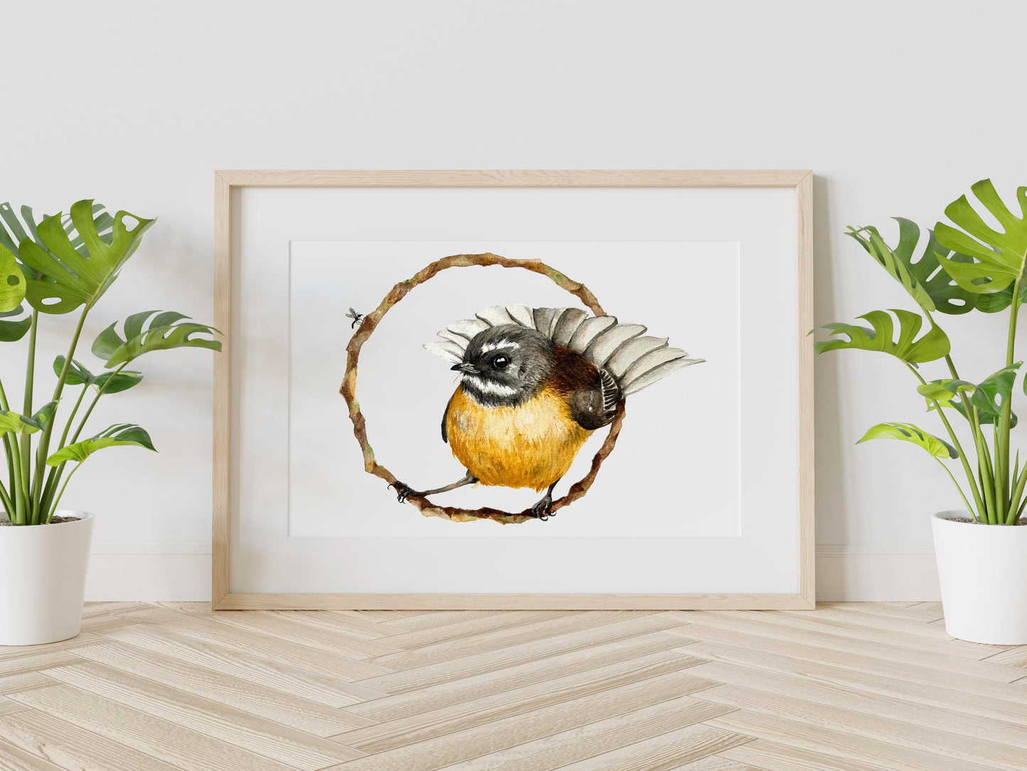 CLEARANCE - Pīwakawaka in Pursuit Print