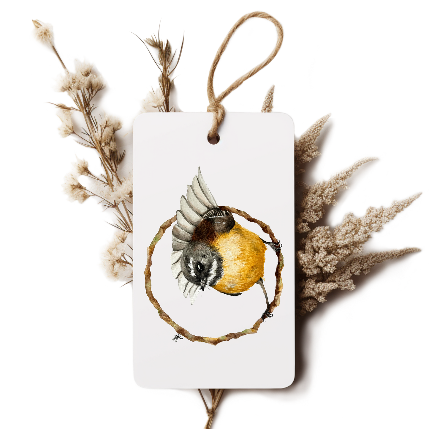"Pīwakawaka in Pursuit" Gift Tag