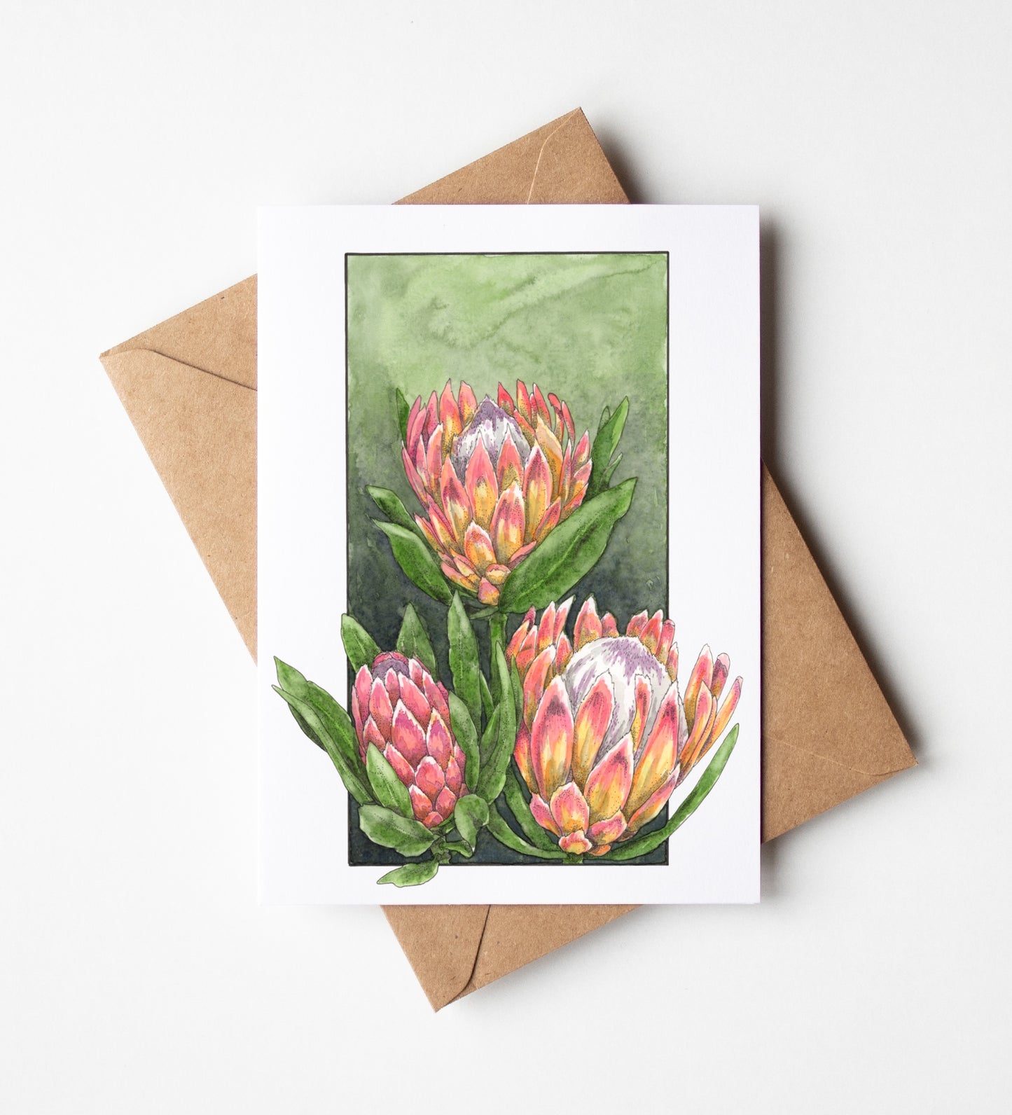 Protea Greeting Card