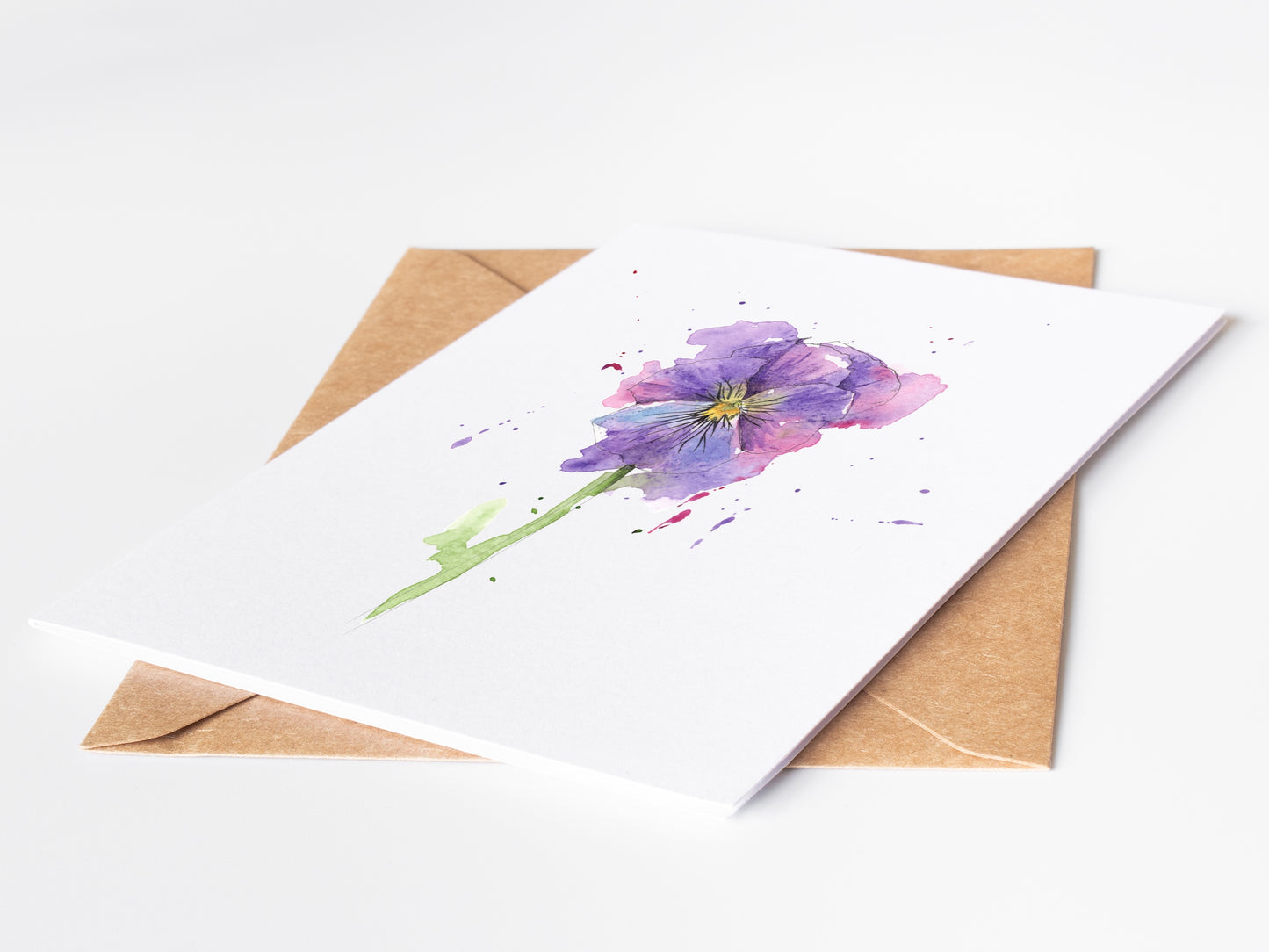 Violet Greeting Card