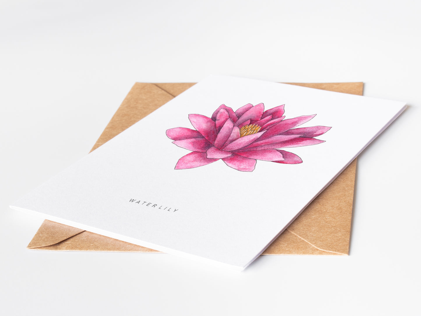 Water Lily Flower Greeting Card