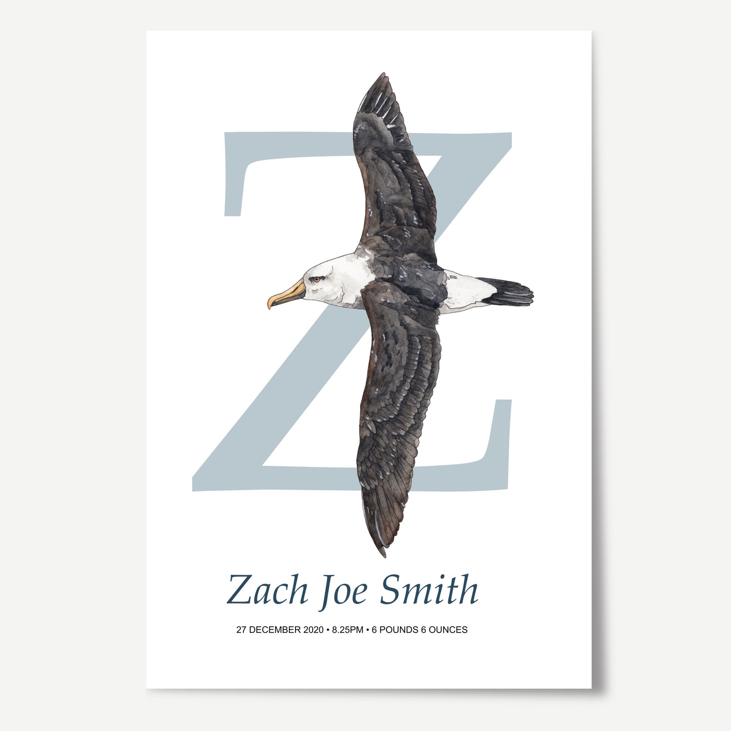 Z Letter Custom Print