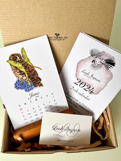 2024 Birds Desk Calendar