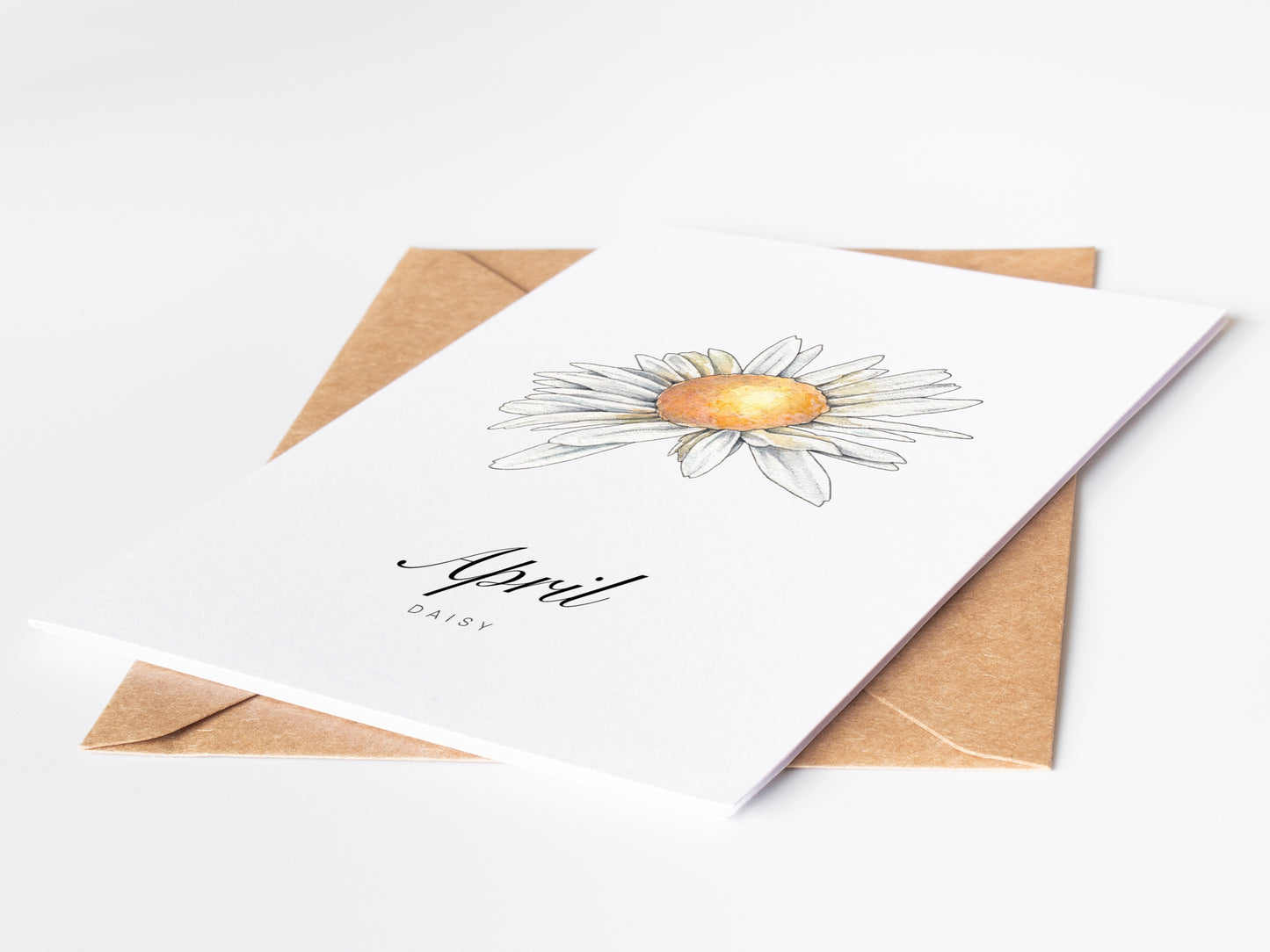 April Birth Month Flower Greeting Card