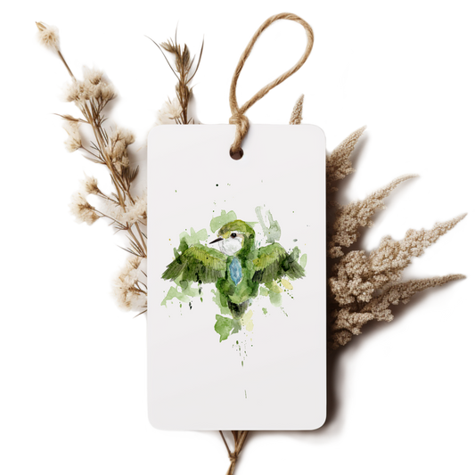 "Aquamarine Tītipounamu" Gift Tag