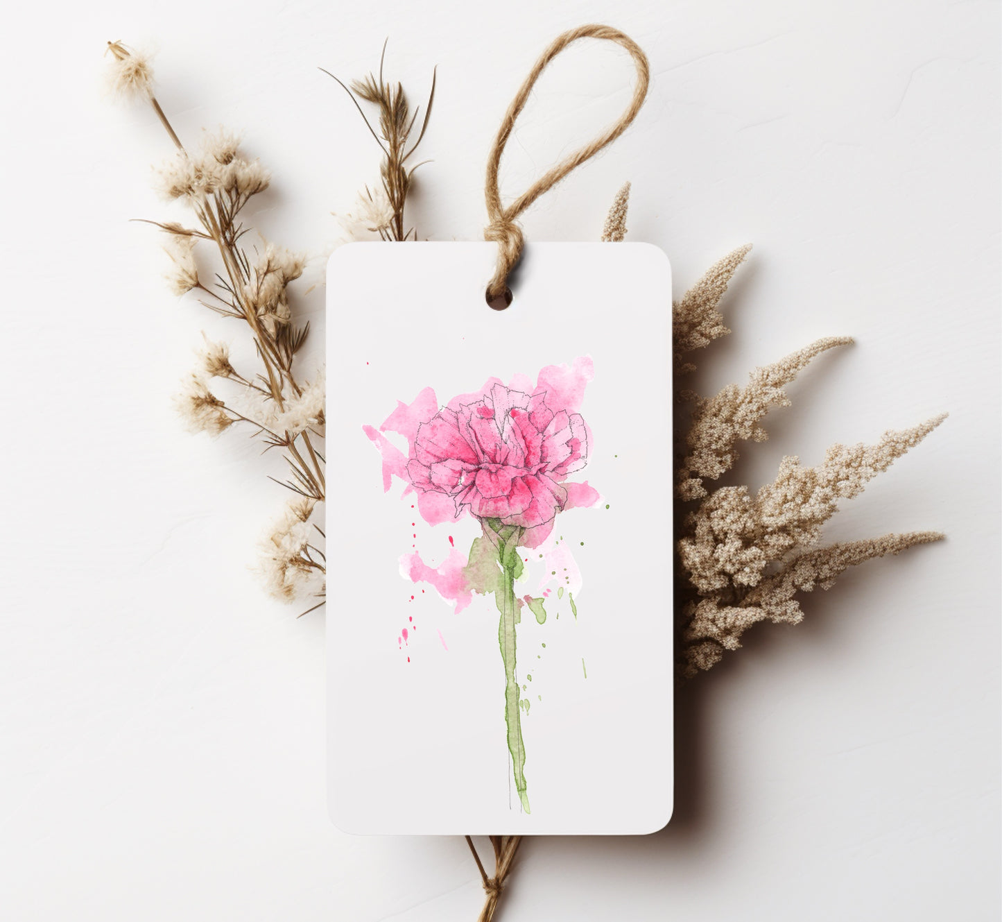 Carnation Gift Tag