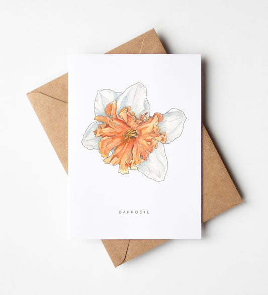 Daffodil Flower Greeting Card