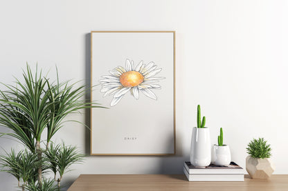 Daisy Flower Print