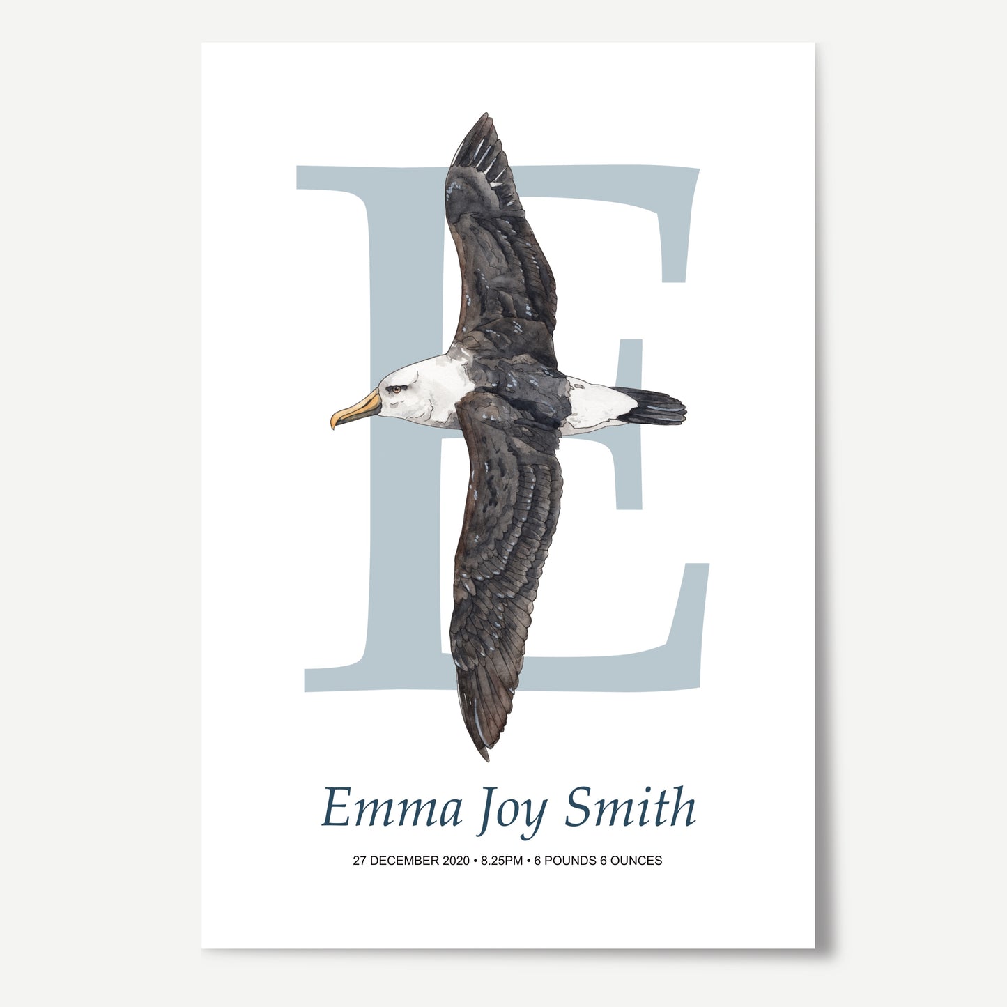 E Letter Custom Print