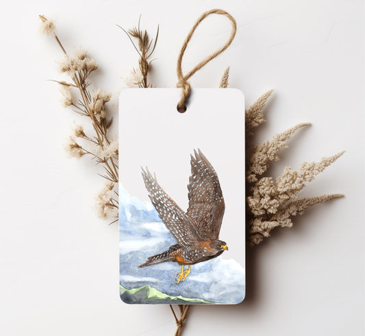 Falcon in Flight Gift Tag