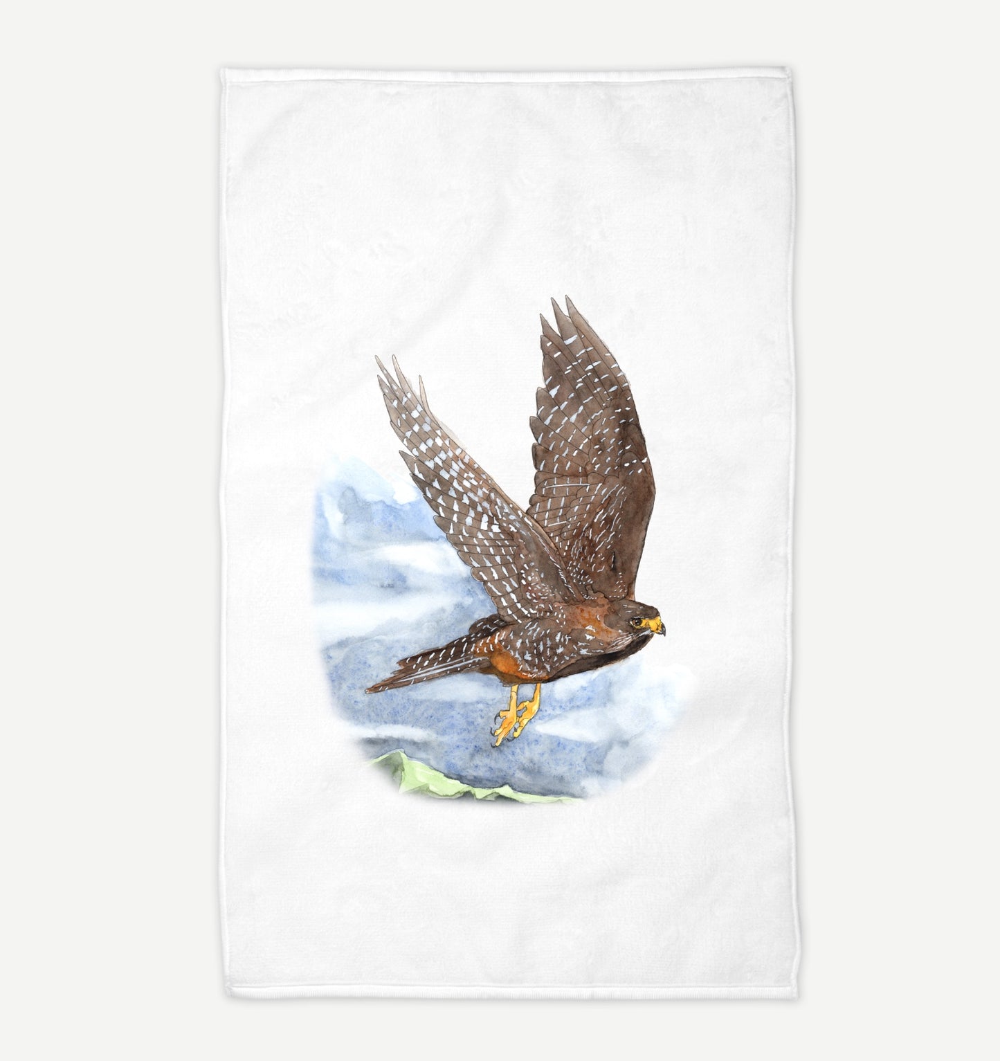 Falcon in Flight Tea Towel