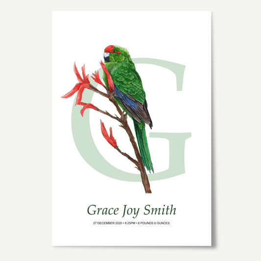 G Letter Custom Print