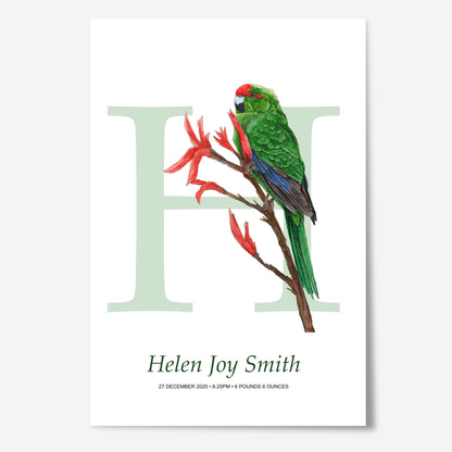 H Letter Custom Print