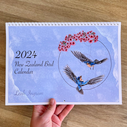 2024 New Zealand Bird Calendar
