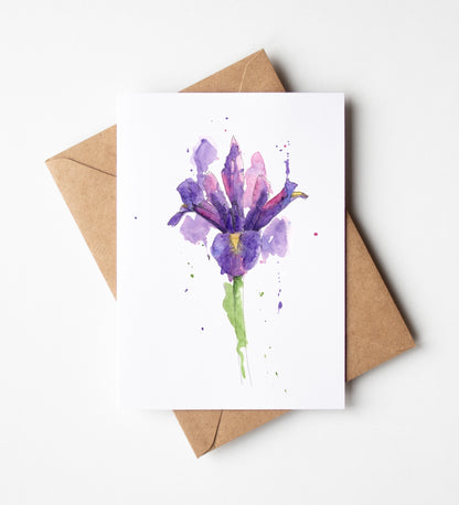 Iris Greeting Card