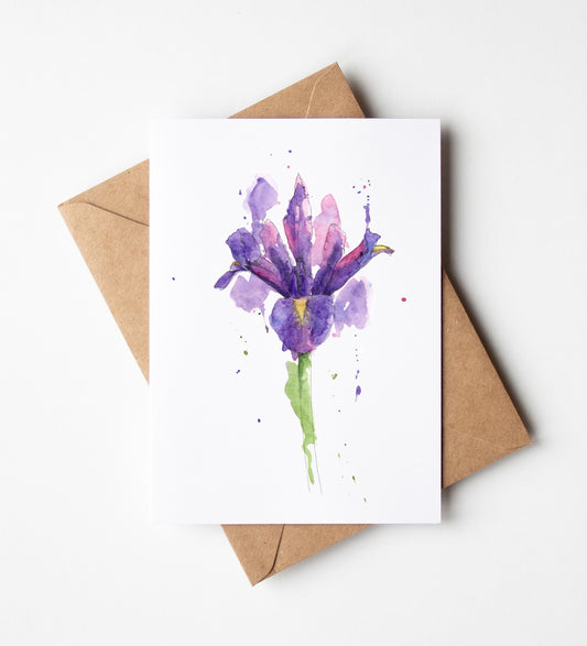 Iris Greeting Card