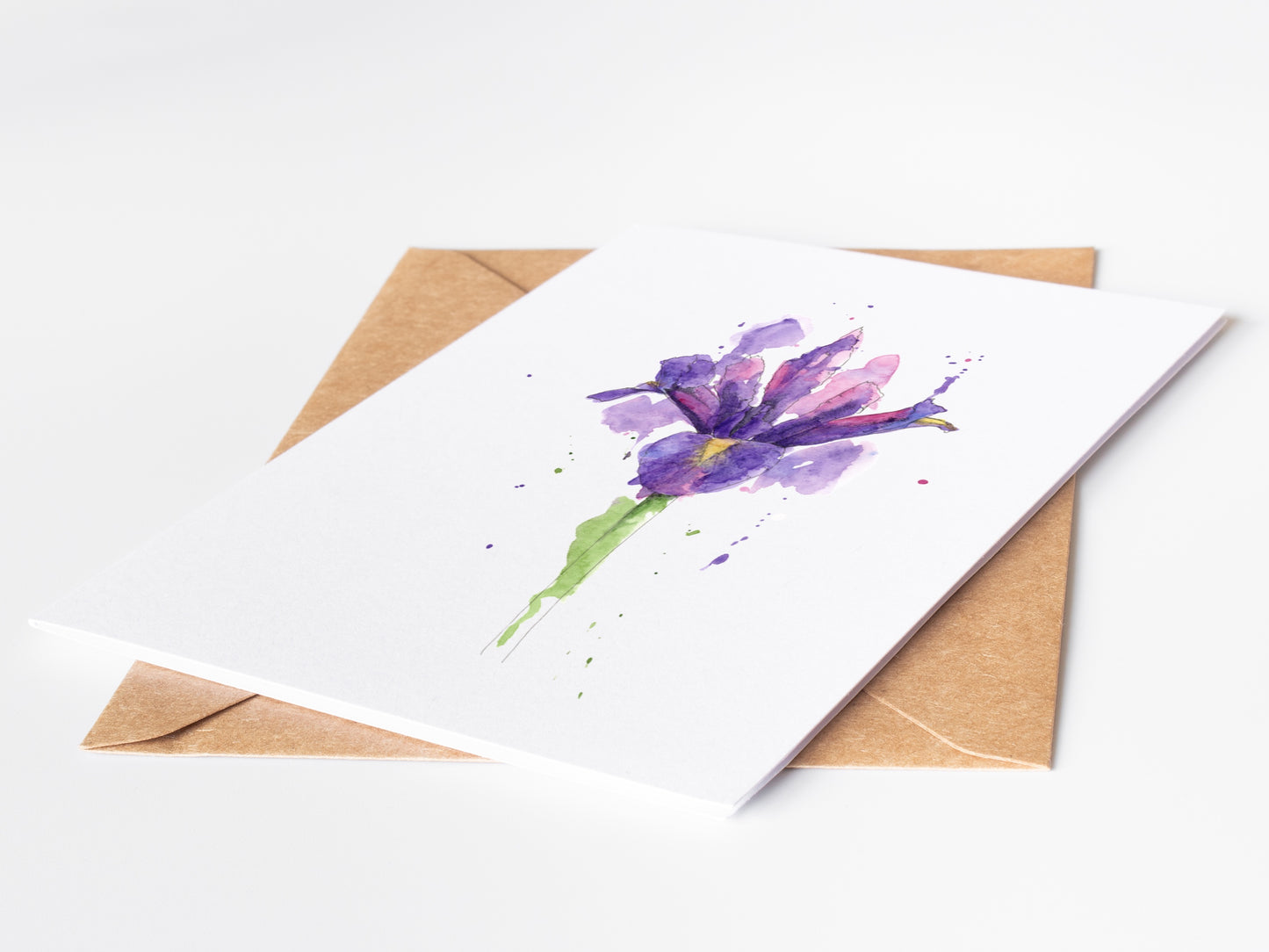Iris Greeting Card