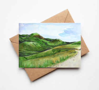 Lindis Pass Greeting Card