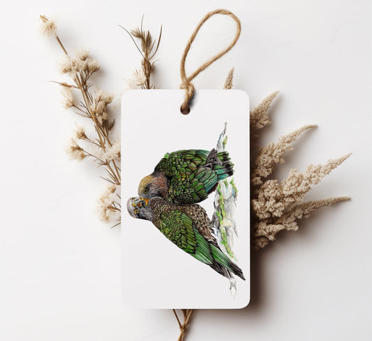 Native Pair Kea Gift Tag