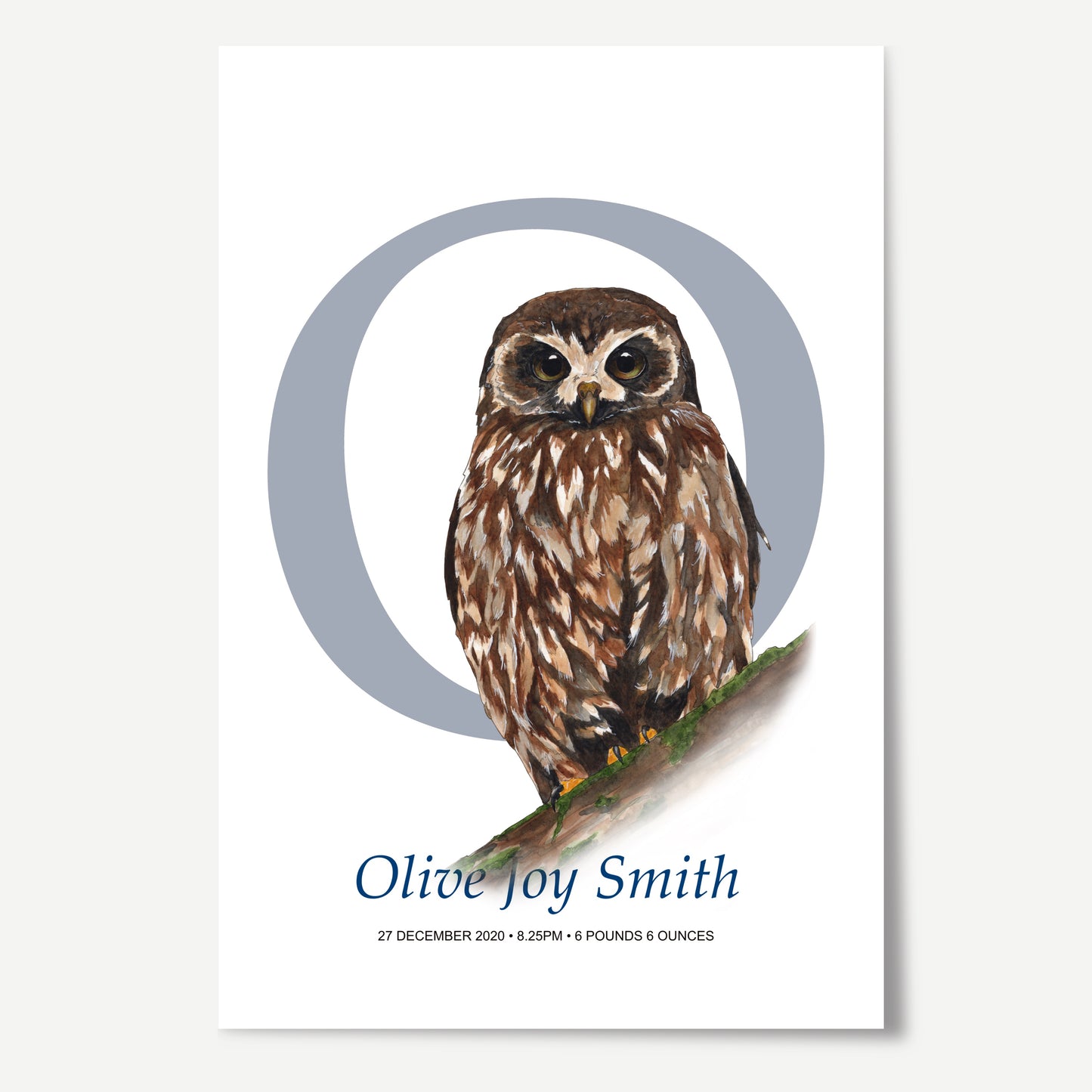 O Letter Custom Print