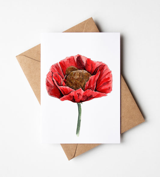 Peace in Poppies Greeting Card