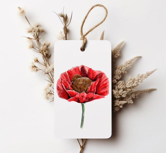 Peace in Poppies Gift Tag