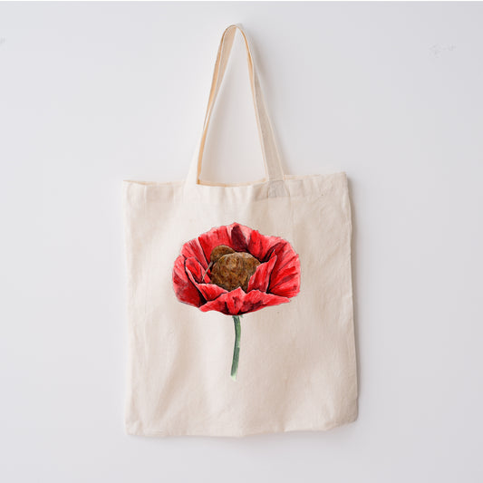 Peace in Poppies Tote Bag