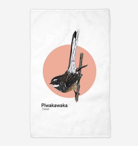 Pīwakawaka Tea Towel