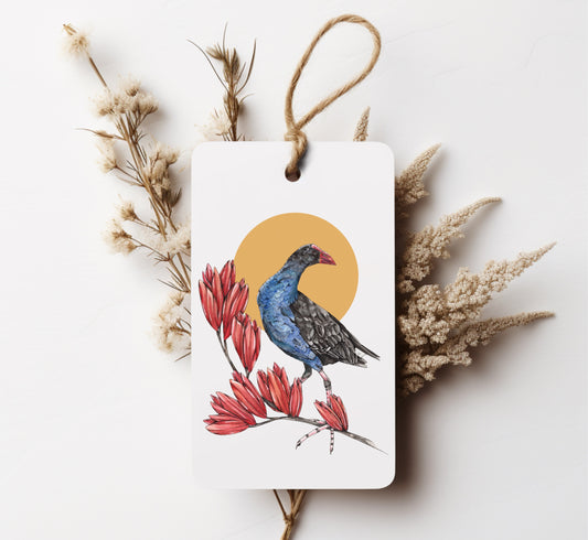 Pūkeko Under the Sun Gift Tag