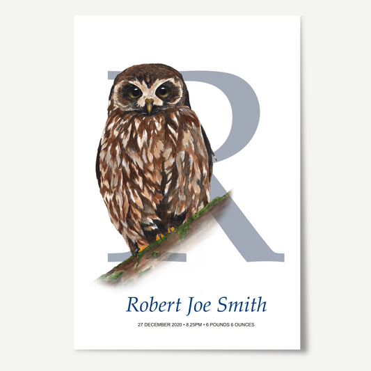 R Letter Custom Print
