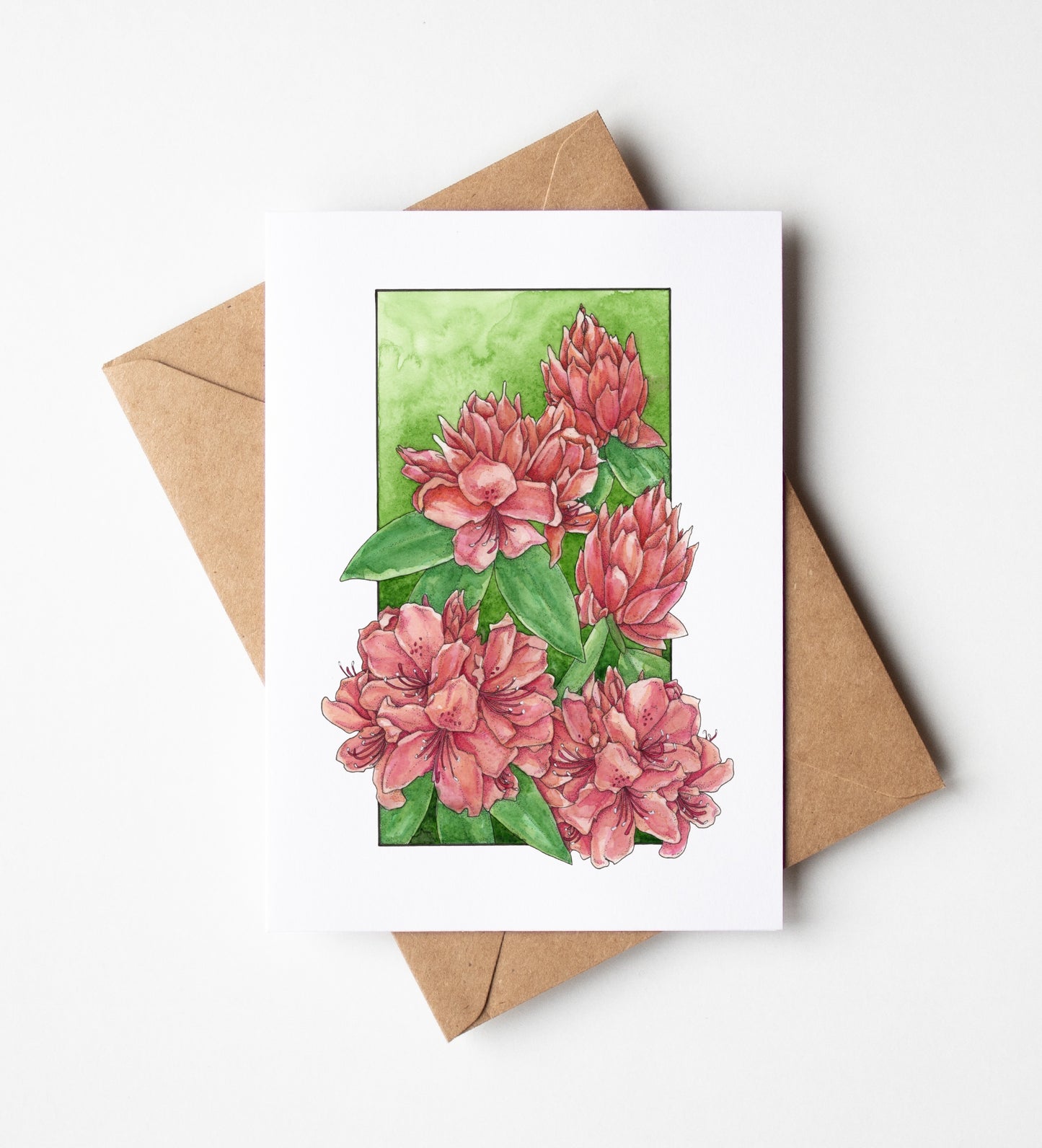 Rhododendron Greeting Card