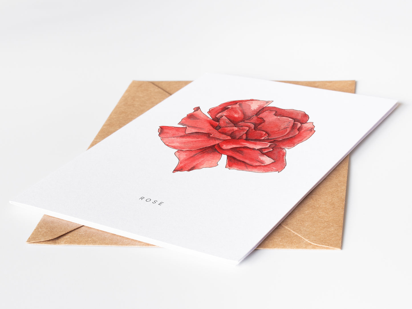 Rose Flower Greeting Card