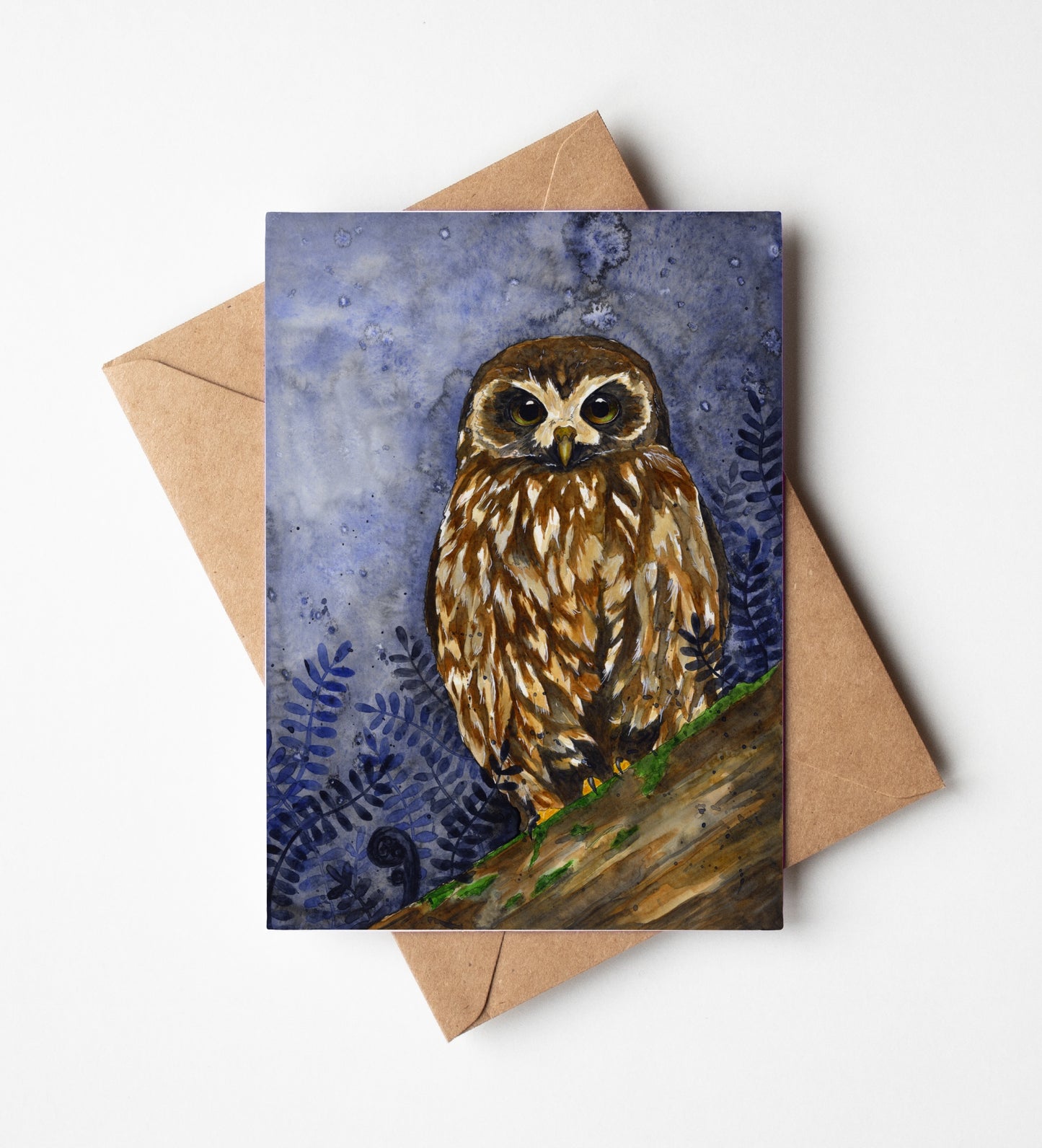 Ruru of the Night Greeting Card