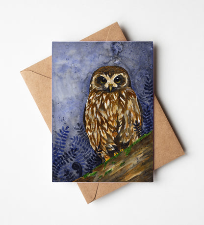 Ruru of the Night Greeting Card