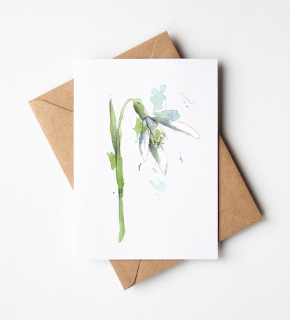 Snowdrop Greeting Card
