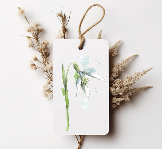 Snowdrop Gift Tag