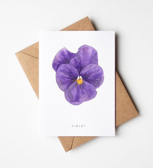 Violet Greeting Card