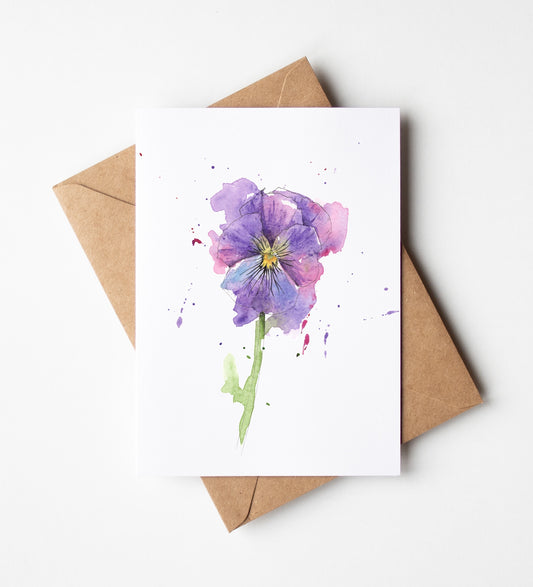 Violet Greeting Card