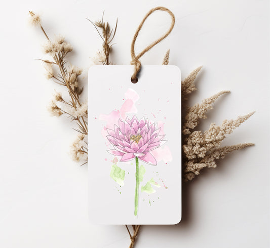 Water Lily Gift Tag