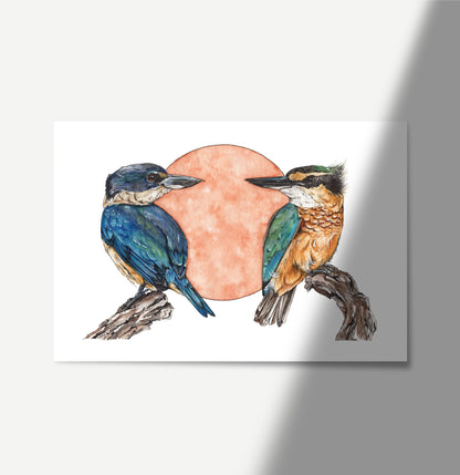 CLEARANCE - Native Pair Kōtare Print