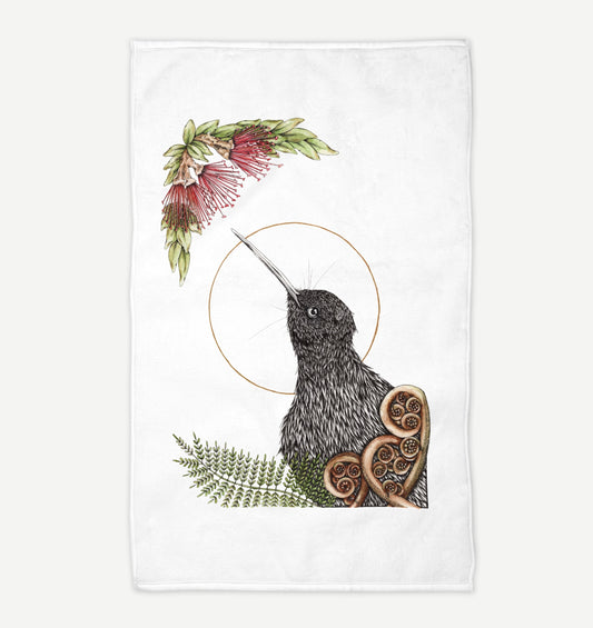 Christmas Kiwi Tea Towel