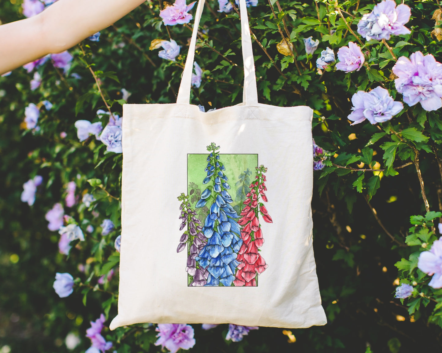 Foxgloves Tote Bag