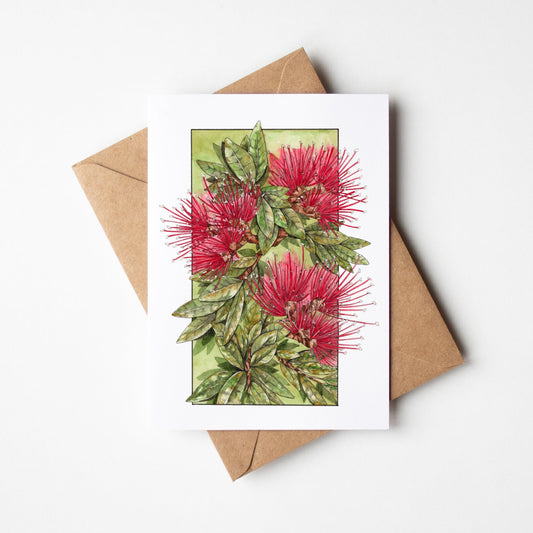 Pōhutukawa Greeting Card