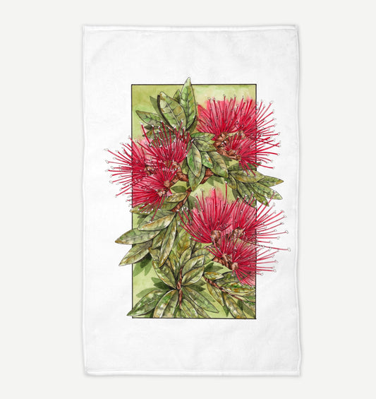 Pōhutukawa Tea Towel