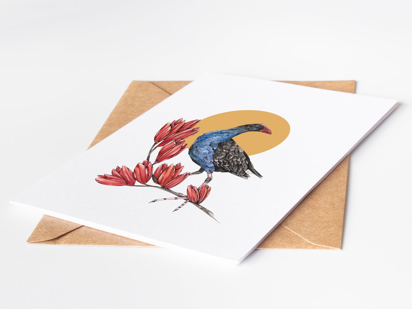 Pūkeko Under the Sun Greeting Card