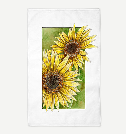 Sunflowers Tea Towel